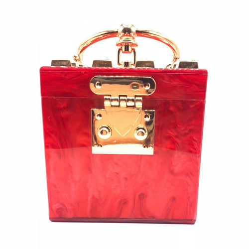 Cuby Red Evening Bag
