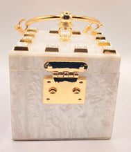 Load image into Gallery viewer, Cuby White Evening Bag

