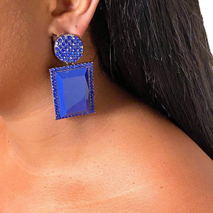 Diva Blue Drop Earrings