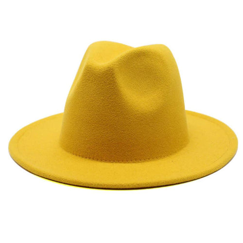 Fedy Yellow Fedora Hat