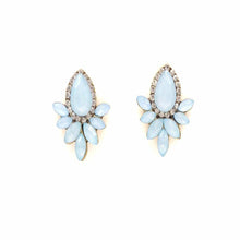 Load image into Gallery viewer, Lily Blossom Blue Stud Earrings
