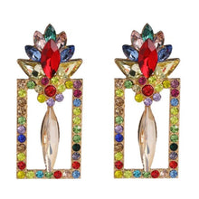 Load image into Gallery viewer, Lotus Statement Earrings
