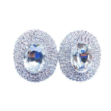 Load image into Gallery viewer, Prisme Silver Oversized Stud Earrings
