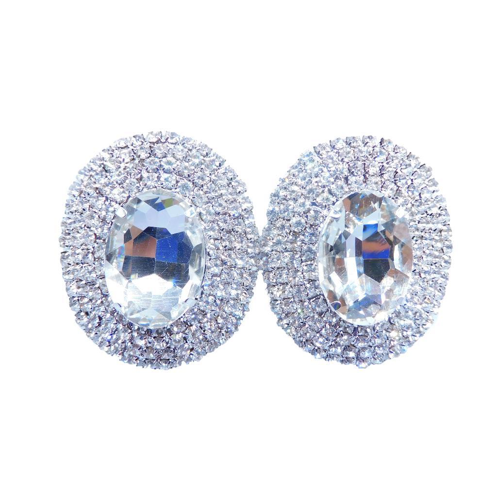 Prisme Silver Oversized Stud Earrings