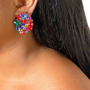 Renaissance Coloured Stud Earrings