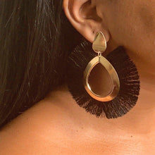Load image into Gallery viewer, Salsa Flair Black Earrings
